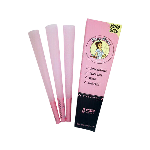 Blazy Suzan Pink Kingsize Pre-Rolled Cones 3-pack