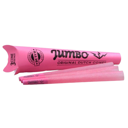 JUMBO Pink Kingsize Pre-Rolled Cones 3-pack